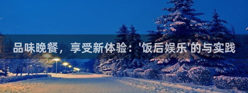 壹号娱乐下载：品味晚餐，享受新体验：\'饭后娱乐\'的与实践