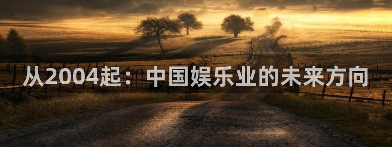 壹号app官方登录入口下载：从2004起：中国娱乐业的未来方向